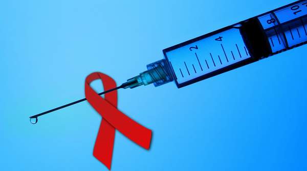 Picture of HIV shot for cure